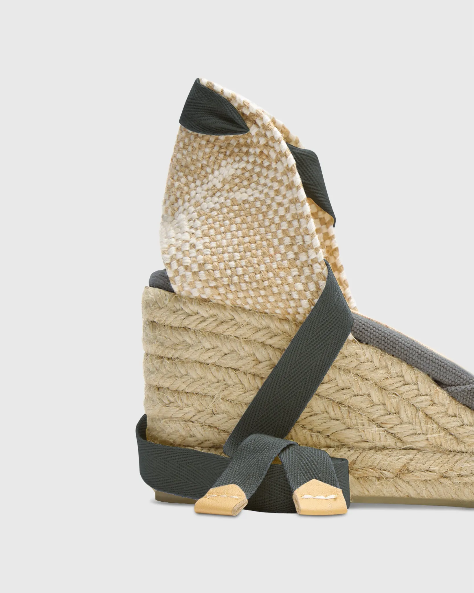 Low Carina Espadrille in Charcoal Canvas