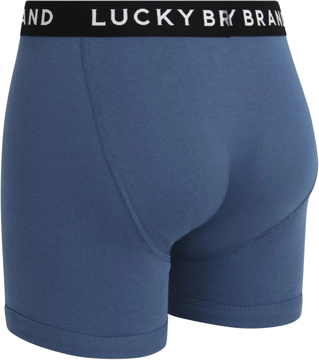 Lucky Brand Men's Boxer Briefs - 6 Pack Breathable Cotton Comfort Boxers with Functional Fly for Men (Sizes: S-XXL)