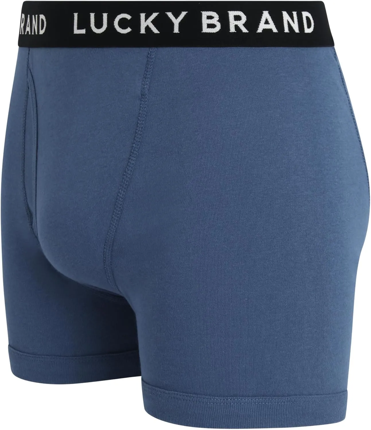 Lucky Brand Men's Boxer Briefs - 6 Pack Breathable Cotton Comfort Boxers with Functional Fly for Men (Sizes: S-XXL)