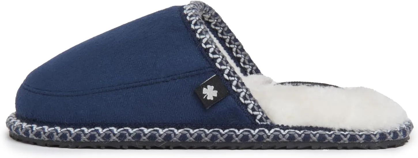 Lucky Brand Micro-Suede Memory Foam Boys Slippers - Closed Toe Plush Lined House Shoes/Kids Slippers