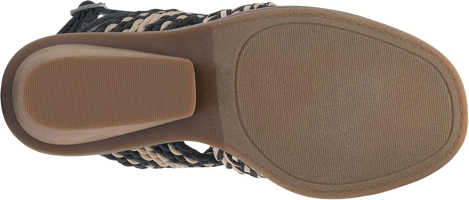 Lucky Brand Women's Lissie Braided High Heel Sandal Heeled