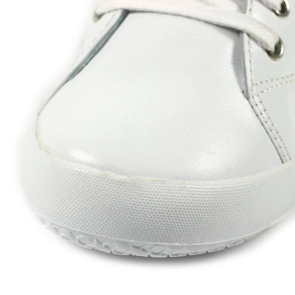 Lunar Carrick Women's Lace Leather Trainer White