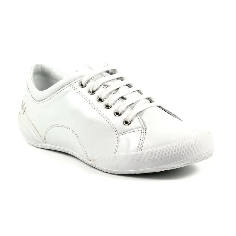 Lunar Carrick Women's Lace Leather Trainer White