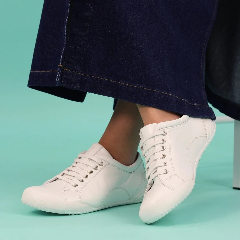 Lunar Carrick Women's Lace Leather Trainer White