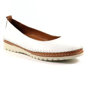 Lunar Dove Women's Slip On Leather Pump White
