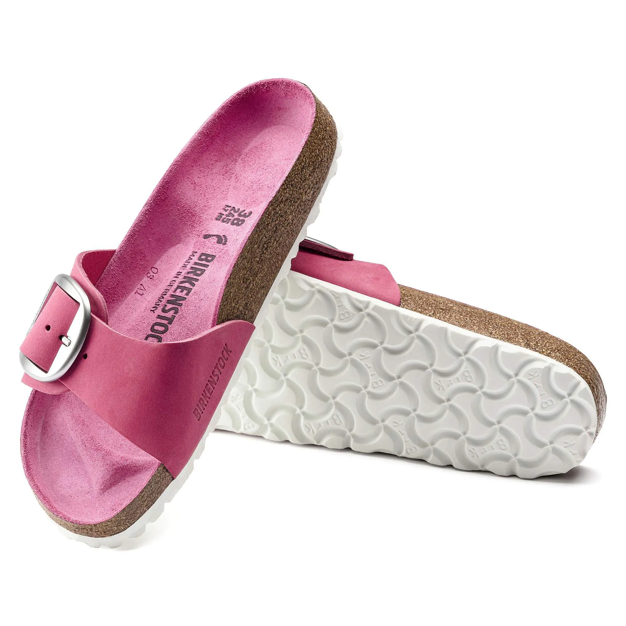Madrid Big Buckle Nubuck Leather