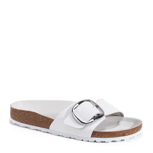 MADRID BIG BUCKLE - WHITE - LEATHER