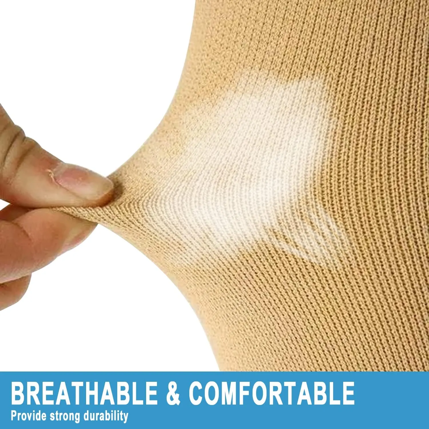 Medical Zipper Compression Socks 15-20mmHg for Women&Men, Knee High Compression Stockings
