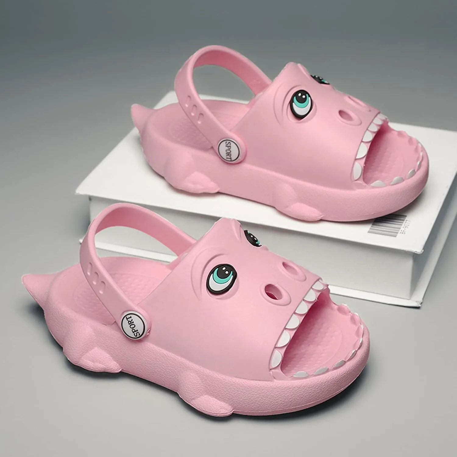 Meidiastra Kids Toddler Boys Girls Cute Cartoon Garden Clogs Shoes Slip On Open Toe Sandals Children Beach Slide Slippers Water Shoes