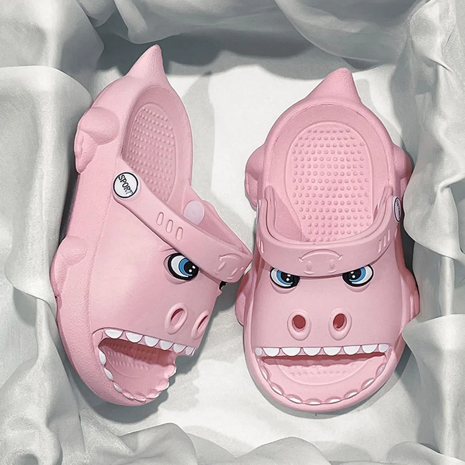 Meidiastra Kids Toddler Boys Girls Cute Cartoon Garden Clogs Shoes Slip On Open Toe Sandals Children Beach Slide Slippers Water Shoes
