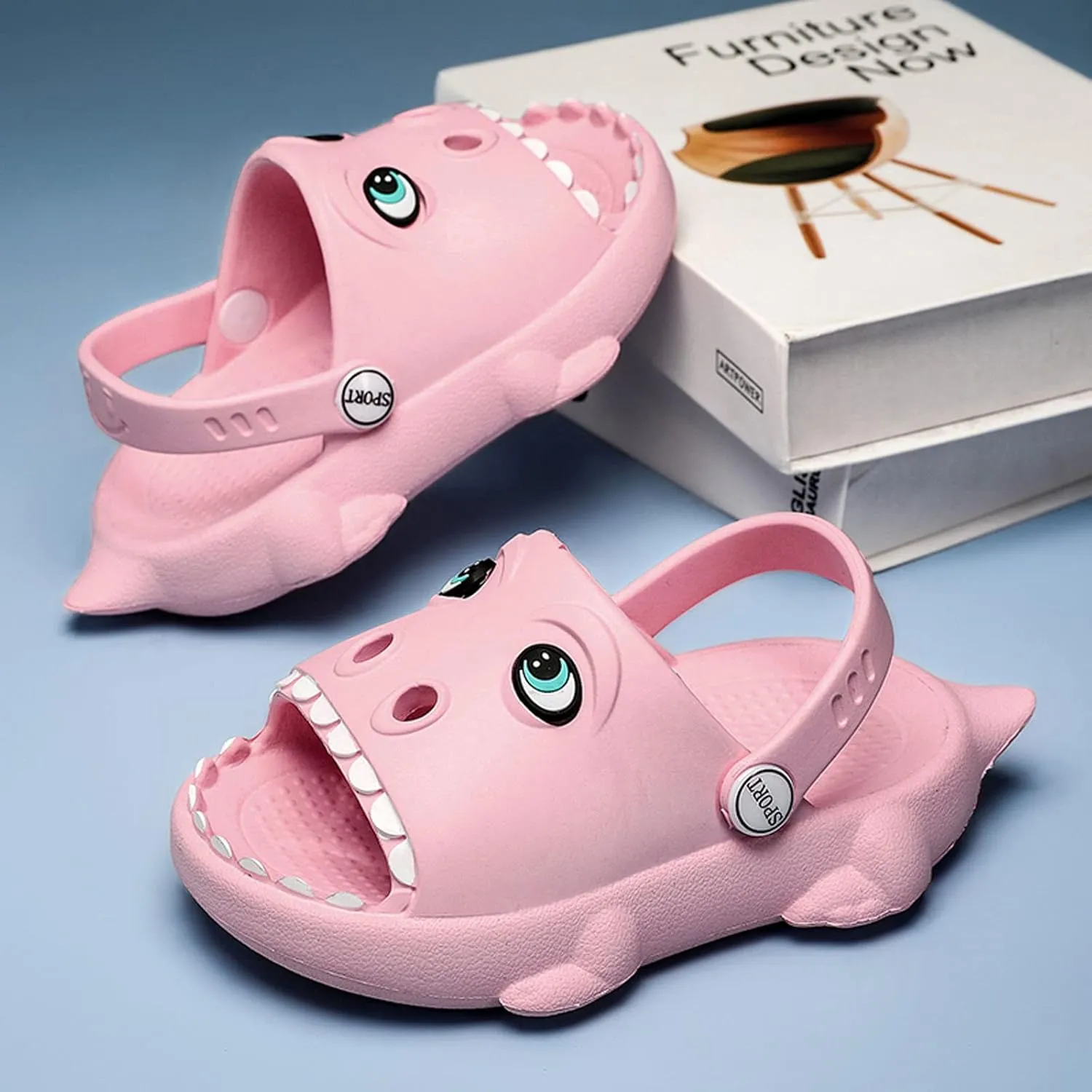 Meidiastra Kids Toddler Boys Girls Cute Cartoon Garden Clogs Shoes Slip On Open Toe Sandals Children Beach Slide Slippers Water Shoes
