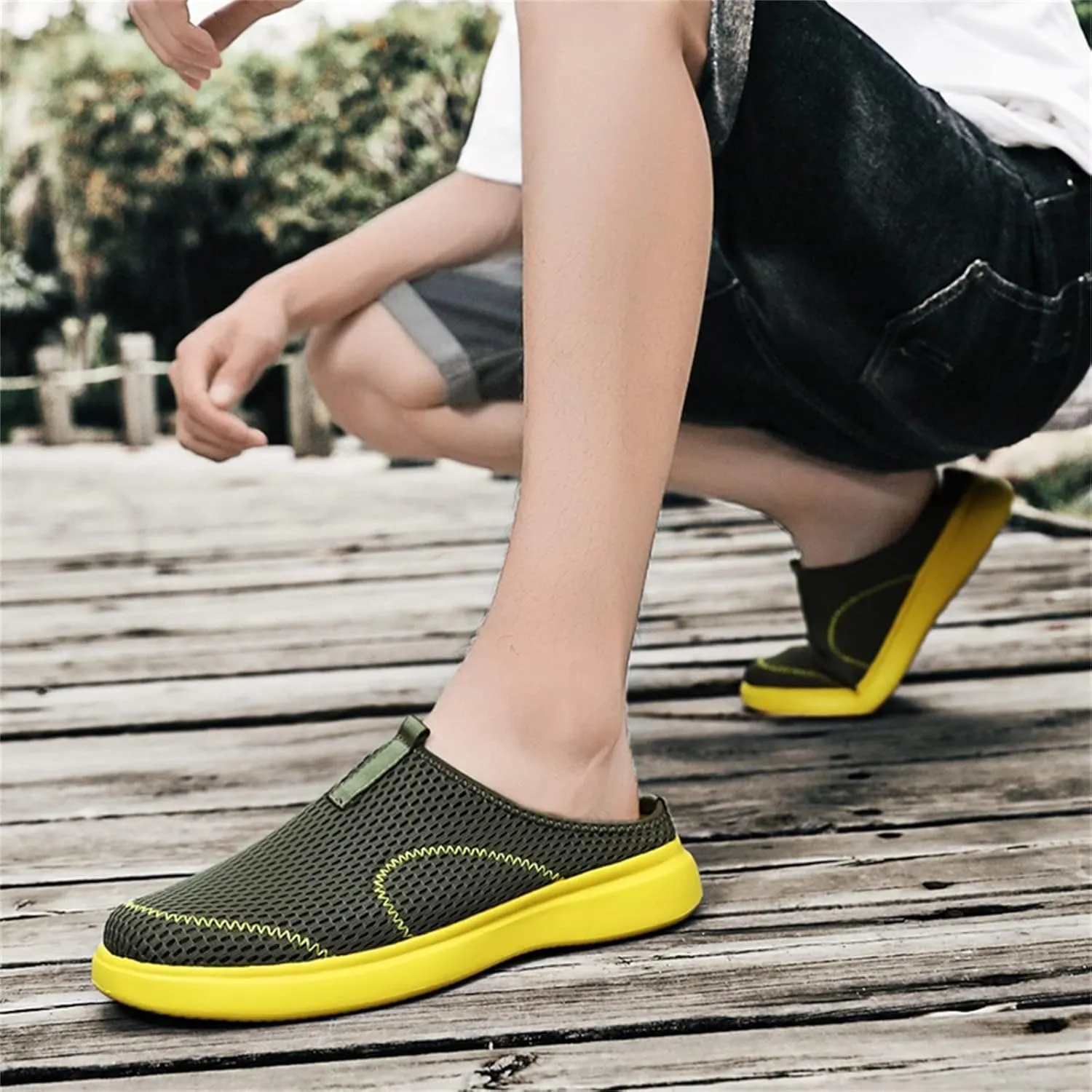 Mens Dress Shoes Casual Fashion Summer Men Casual Shoes Breathable Mesh Shallow Casual Shoes for Men Suede