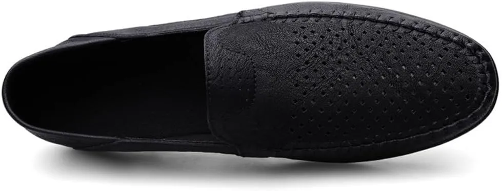 Mens Loafers Moccasins Shoes Lightweight Breathable PU Leather Comfortable Anti-Slip Slip Resistant Outdoor Classic Slip-ons
