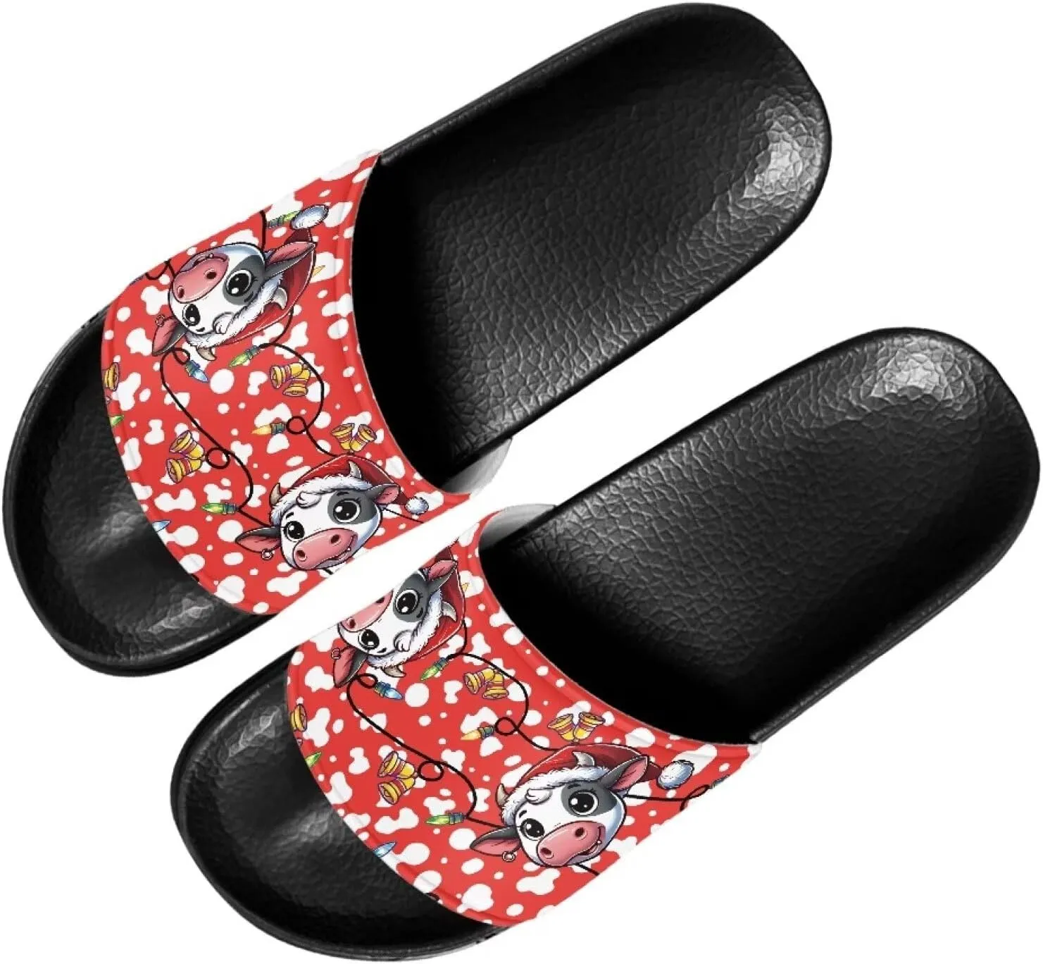 Mens Slide Sandal Slippers Adult Comfort House Slippers Flat Slides Shower Sandals for Home Outdoor Walking