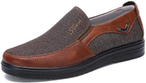 Men's Slip-on Loafer Casual Driving Shoes Breathable Canvas Comfortable Lightweight Great Travel Walking Shoes for Adult Male
