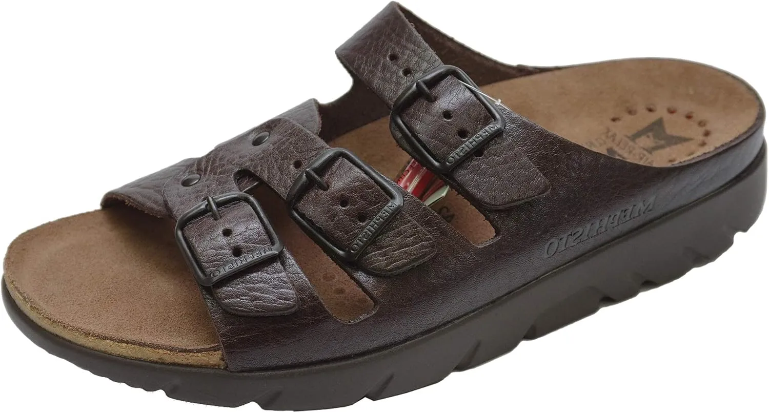 Mephisto Men's Zach Tan Full Grain Leather Sandal