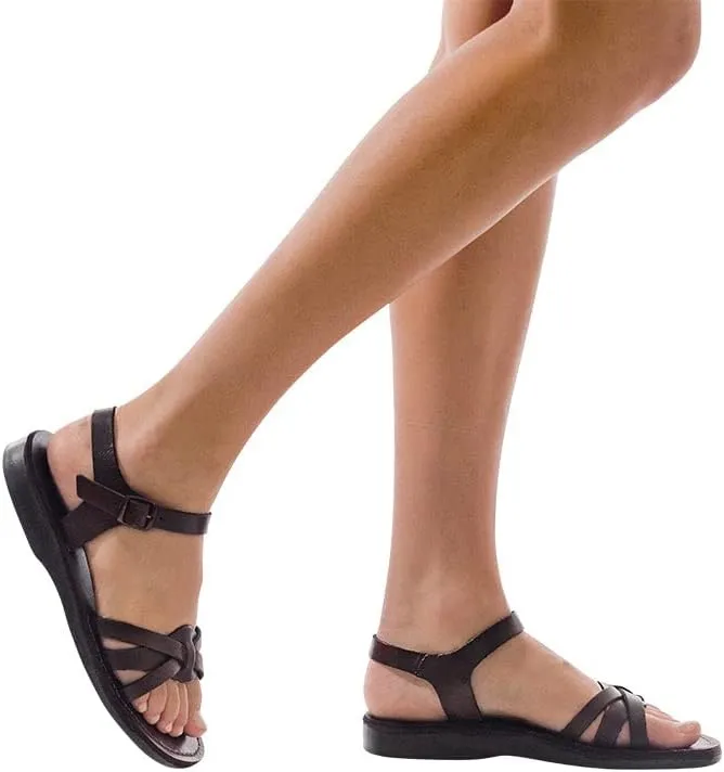 Miriam - Leather Slingback Buckle Sandal - Womens Sandals