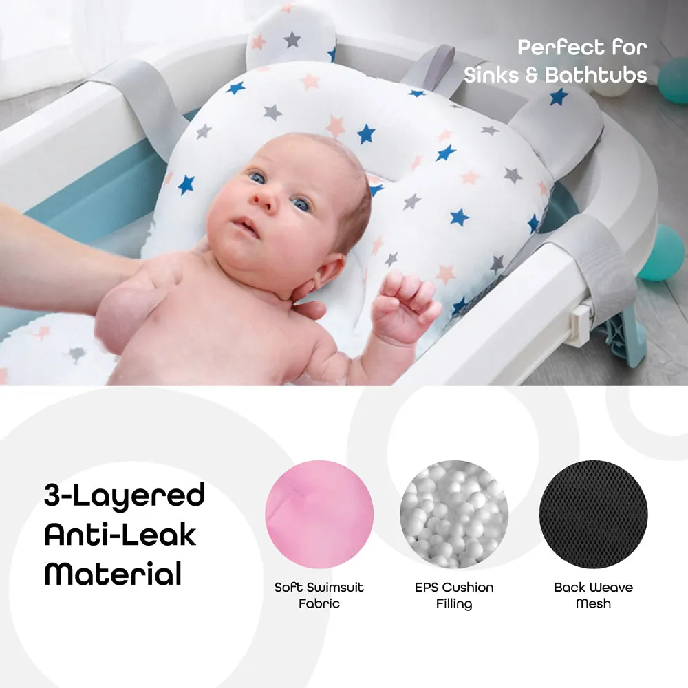 Moon -  Anti-Slip Baby Bath Pad  - Pink