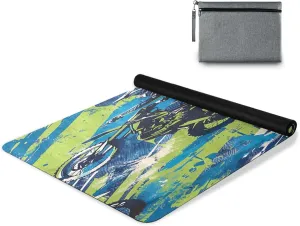 Motorcyclist Yoga Mat Tear Resistance & Thick Gym Fitness Mat,Non Slip Natural Rubber Yoga Mat for Yoga, Pilates & Floor Workouts