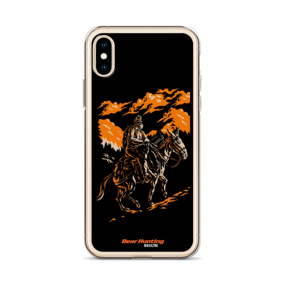'Mule Riding Bear Hunter' iPhone Case
