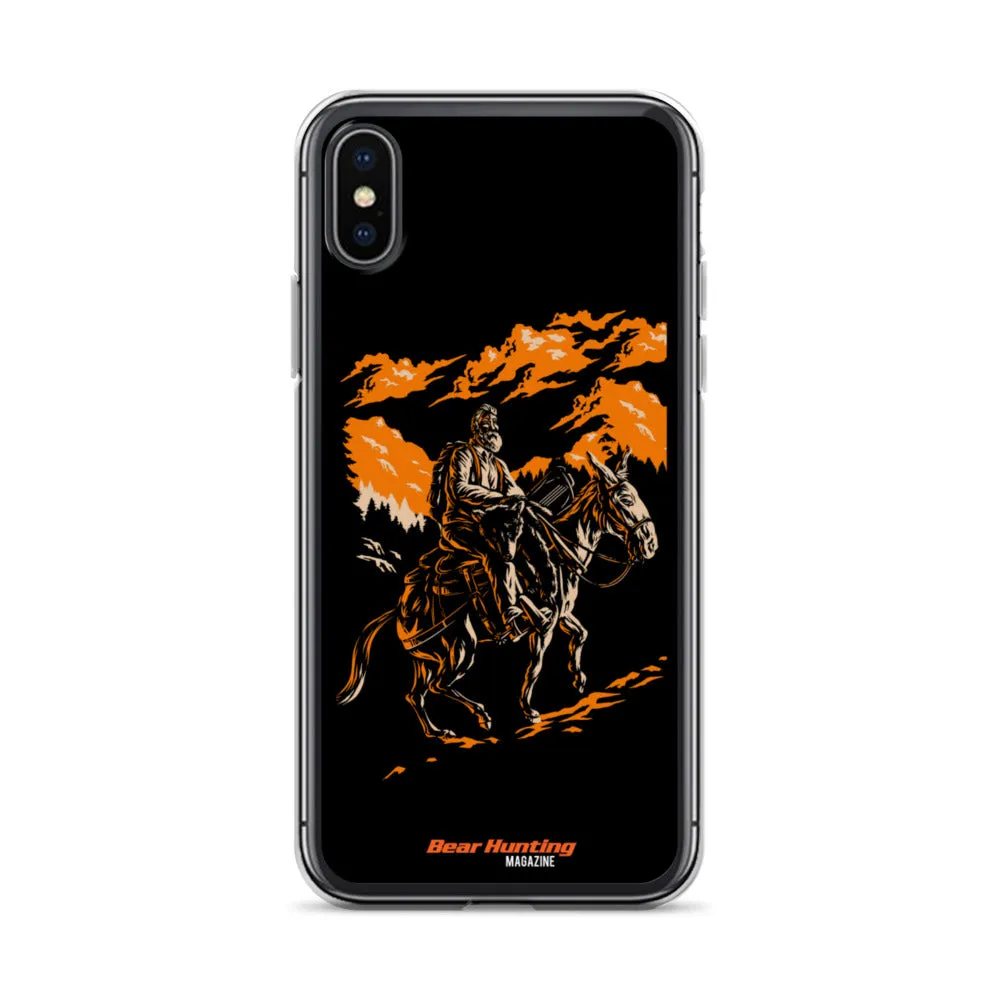 'Mule Riding Bear Hunter' iPhone Case