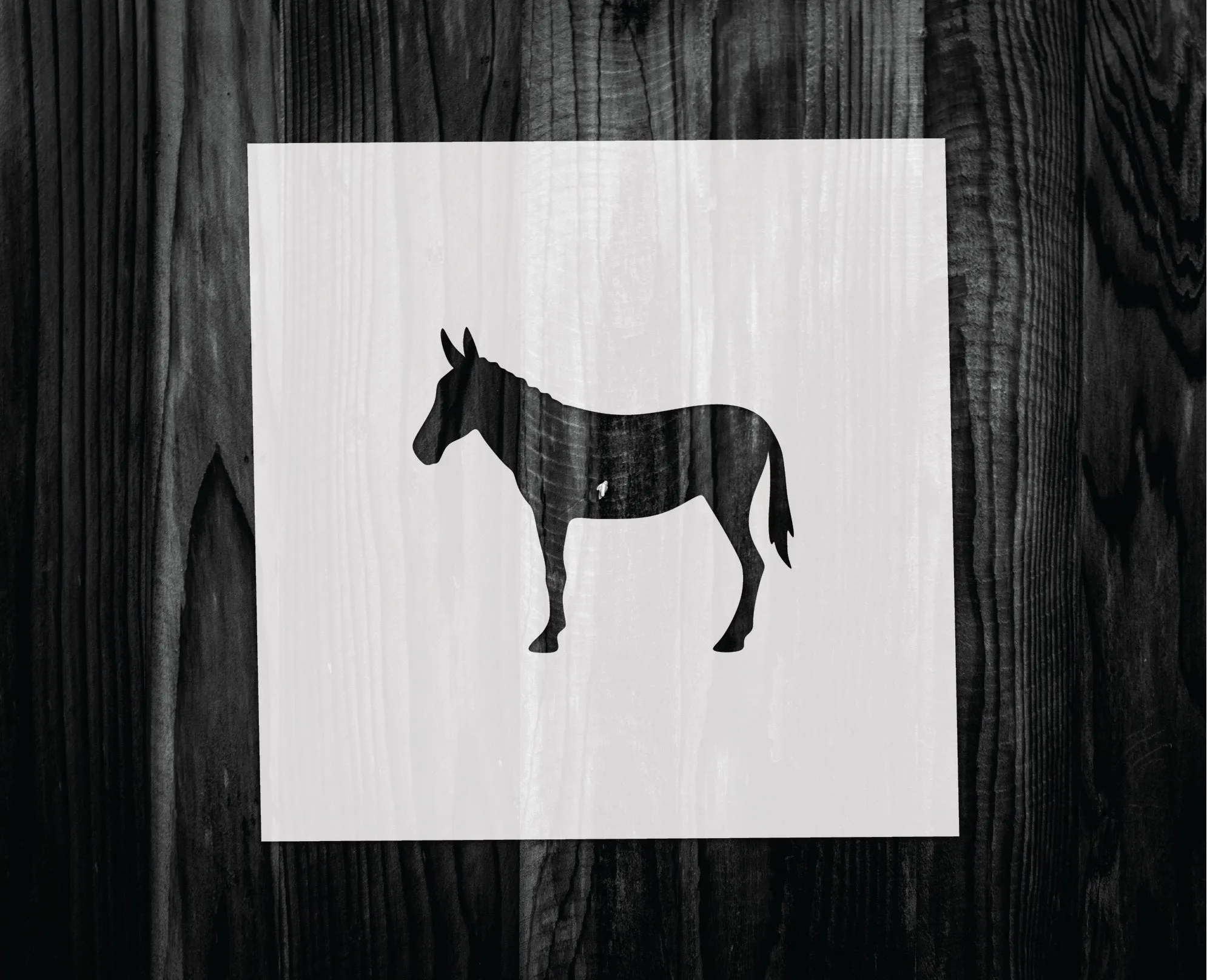 Mule Stencil, Mylar reusable stencil, Stencil, FAST SHIPPING