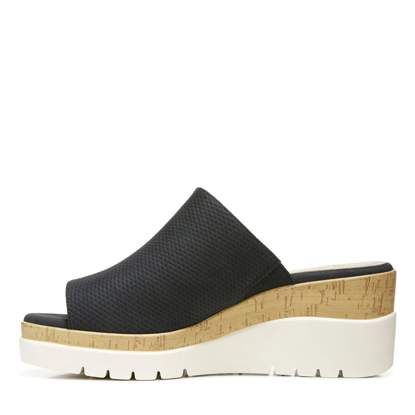 Naturalizer SOUL Women's Goodtimes Mule Slip On Wedge Sandal Black 10W
