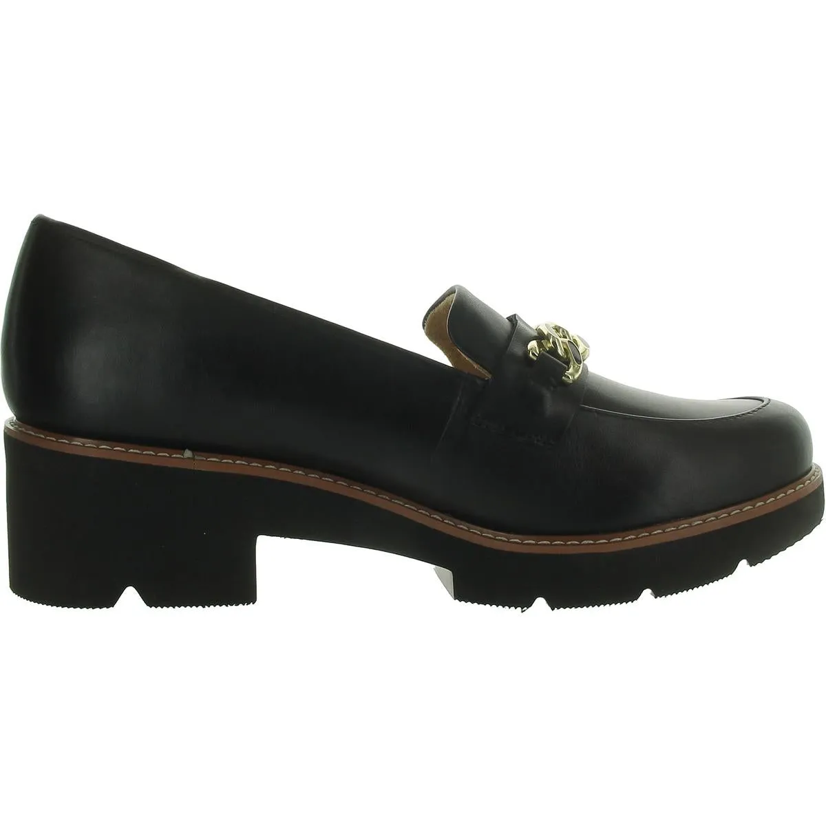 Naturalizer Womens Desi Leather Slip On Loafer Heels