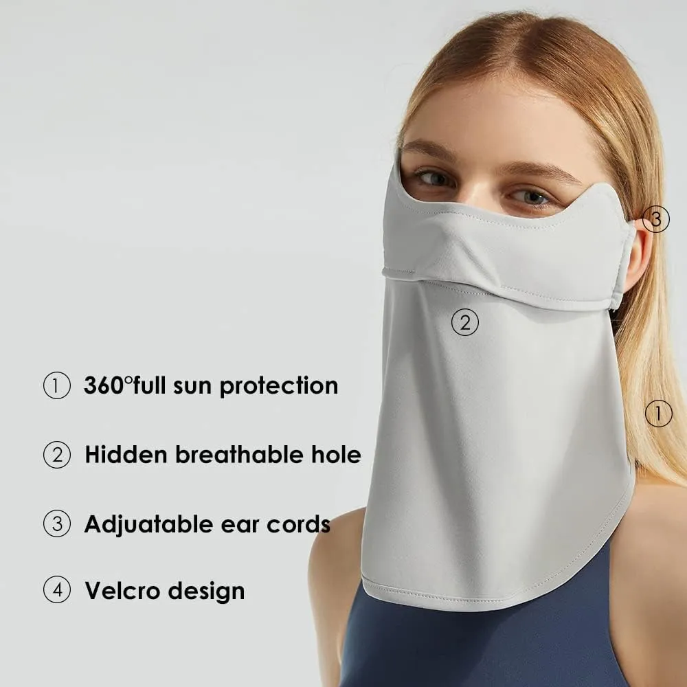 Neck Gaiter Face Scarf Cover Sun Protection Balaclava Cloth Bandanas with Ear Loops 19SSF018