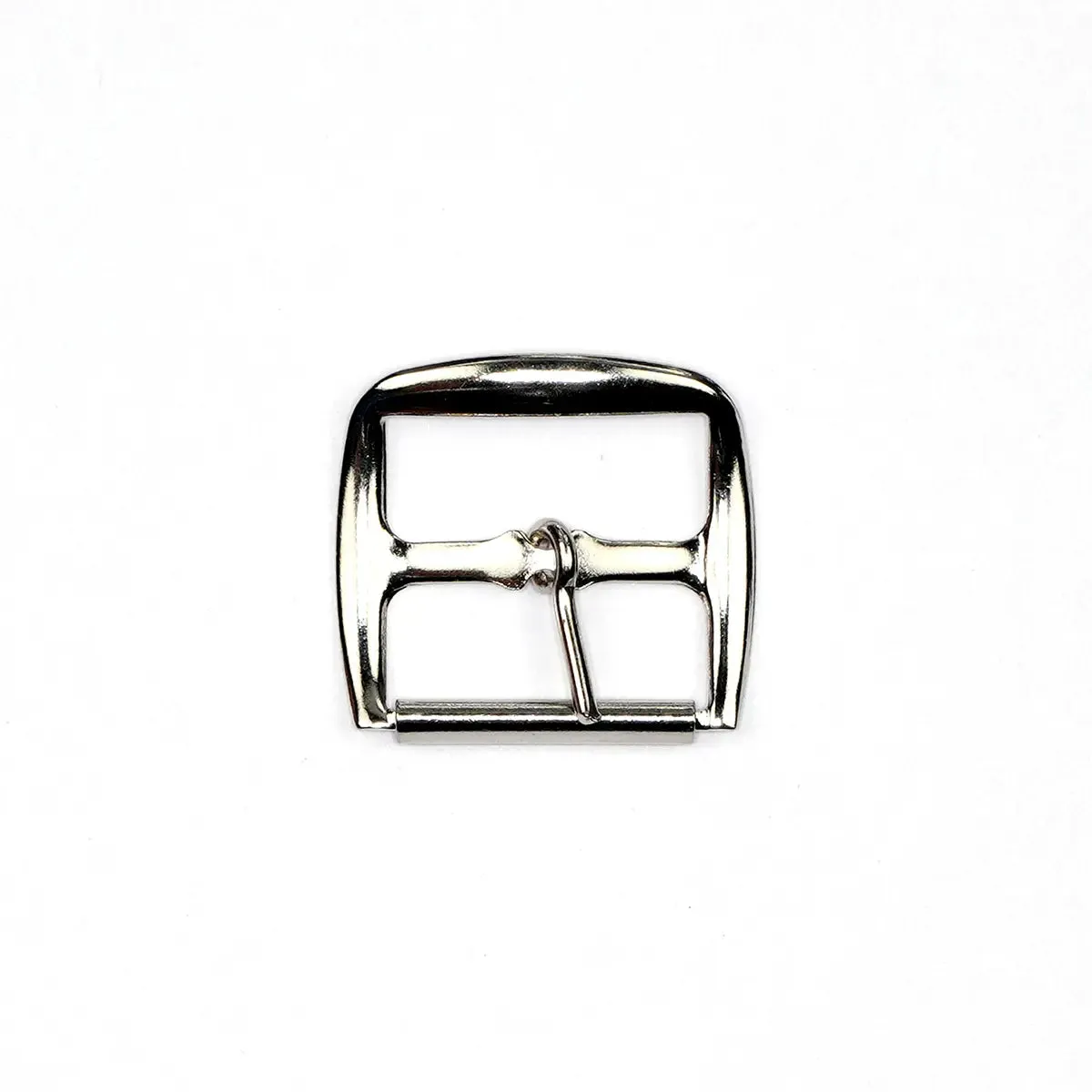 Nickel Sandal Center Bar Roller Buckle 3/4 Inch
