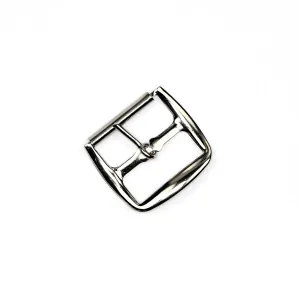 Nickel Sandal Center Bar Roller Buckle 3/4 Inch
