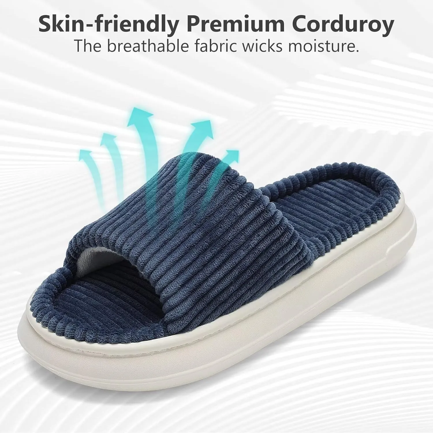 NineCiFun Unisex Summer House Slippers Indoor and Outdoor Slip-On Home Bedroom Shoes for Women and Men