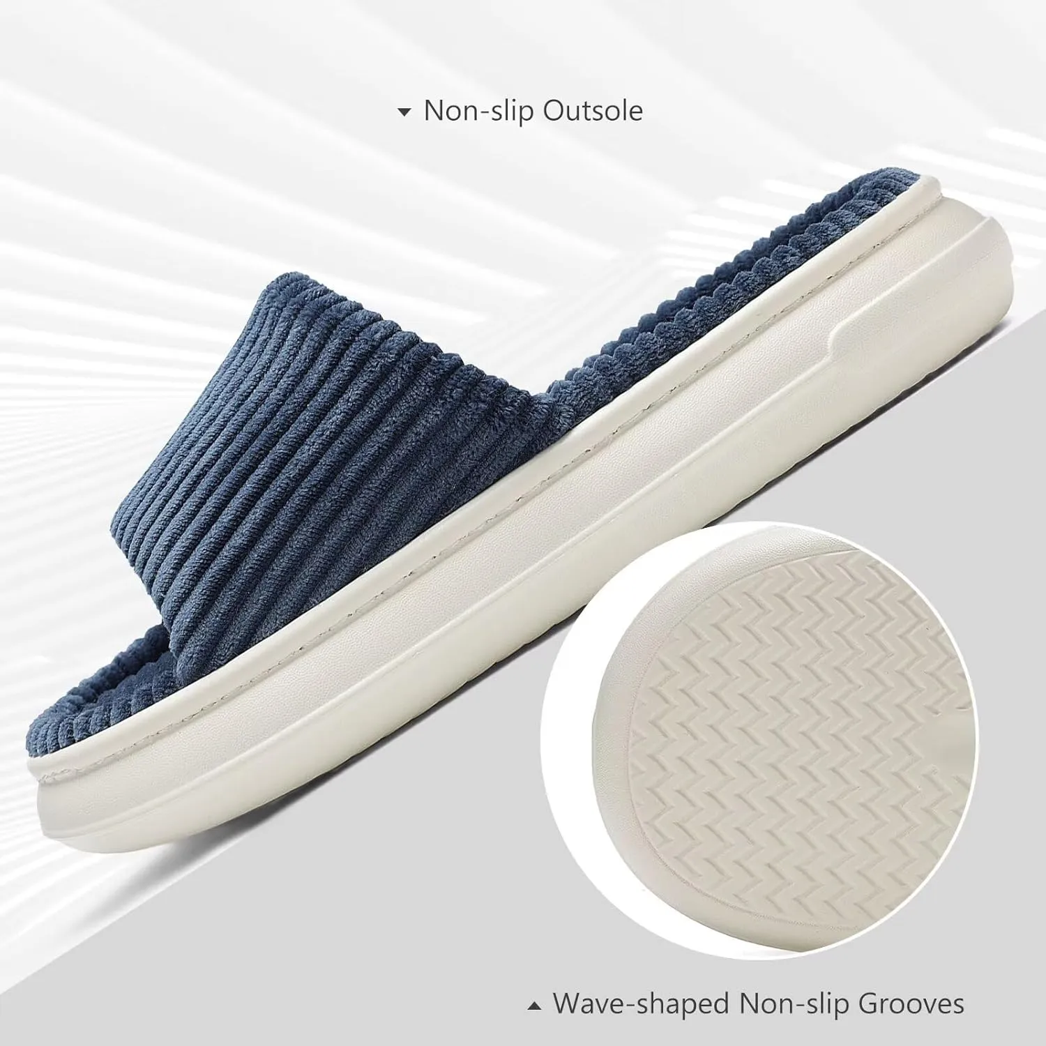 NineCiFun Unisex Summer House Slippers Indoor and Outdoor Slip-On Home Bedroom Shoes for Women and Men