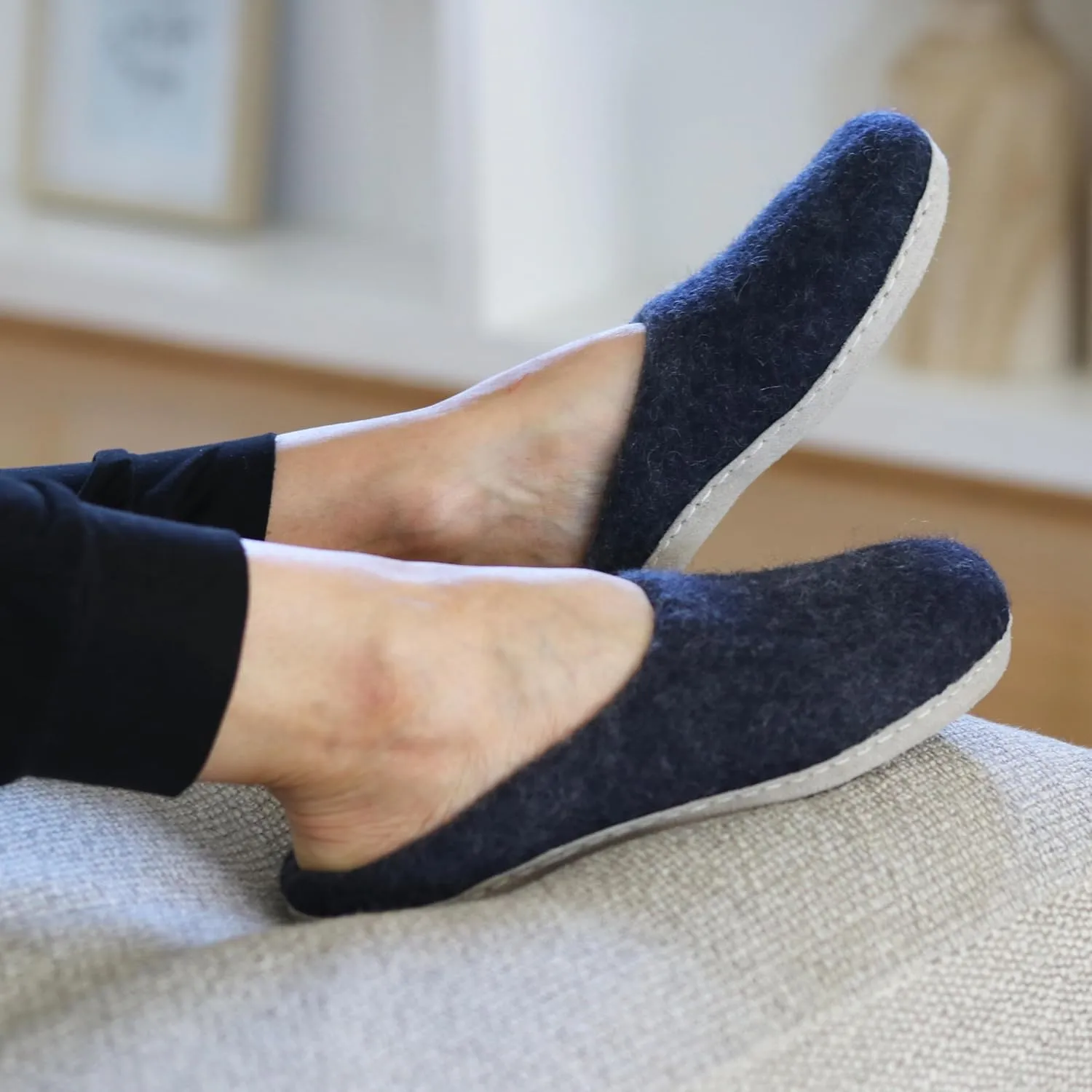 Nootkas Women's Felted Merino Wool 'Astoria' Mule House Slipper