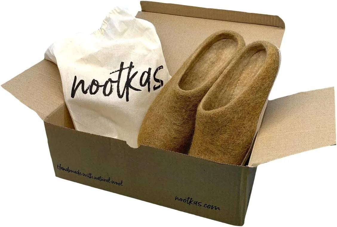 Nootkas Women's Felted Merino Wool 'Astoria' Mule House Slipper