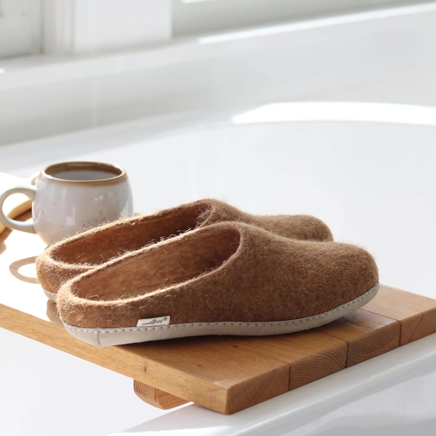 Nootkas Women's Felted Merino Wool 'Astoria' Mule House Slipper
