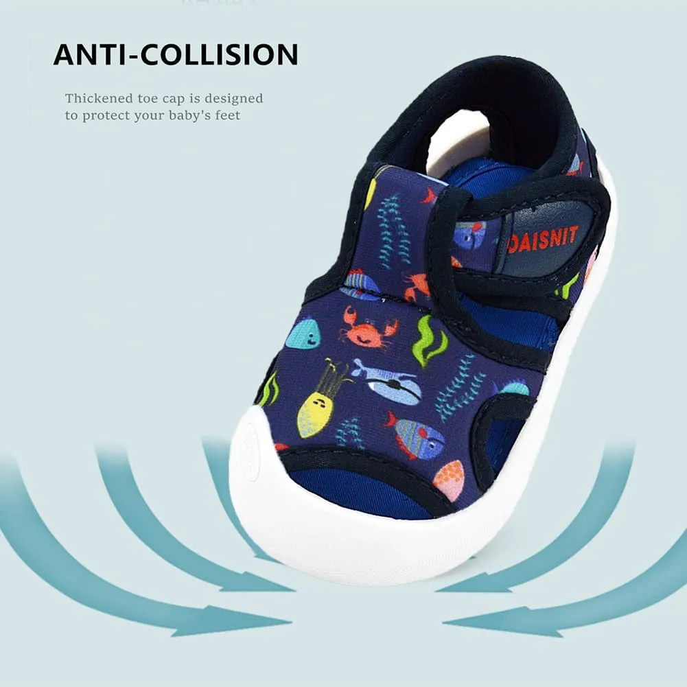 OAISNIT Baby Girls Boys Sandals Summer Sneakers Non-Slip Lightweight Beach Water Shoes Toddler First Walkers