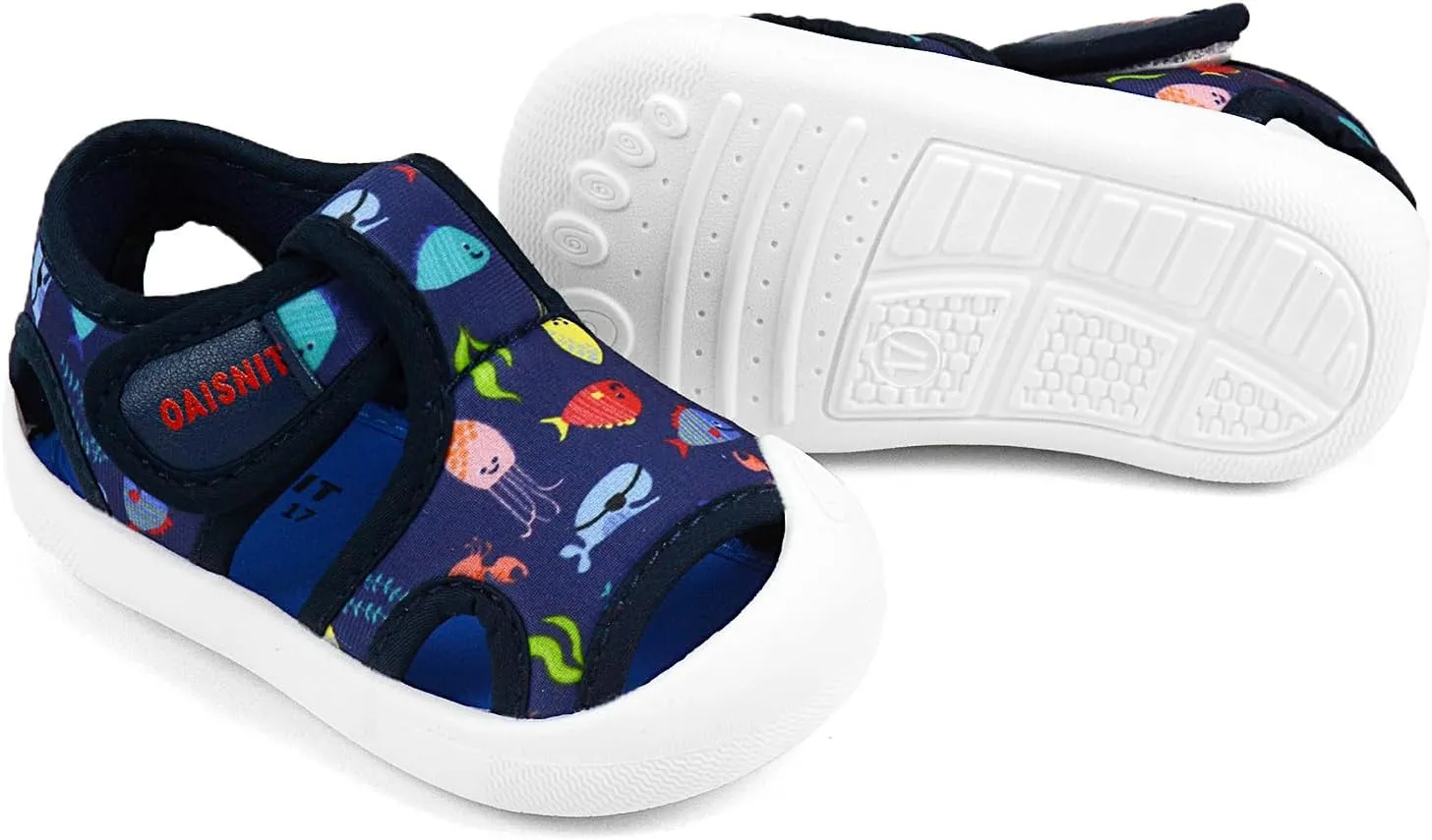 OAISNIT Baby Girls Boys Sandals Summer Sneakers Non-Slip Lightweight Beach Water Shoes Toddler First Walkers
