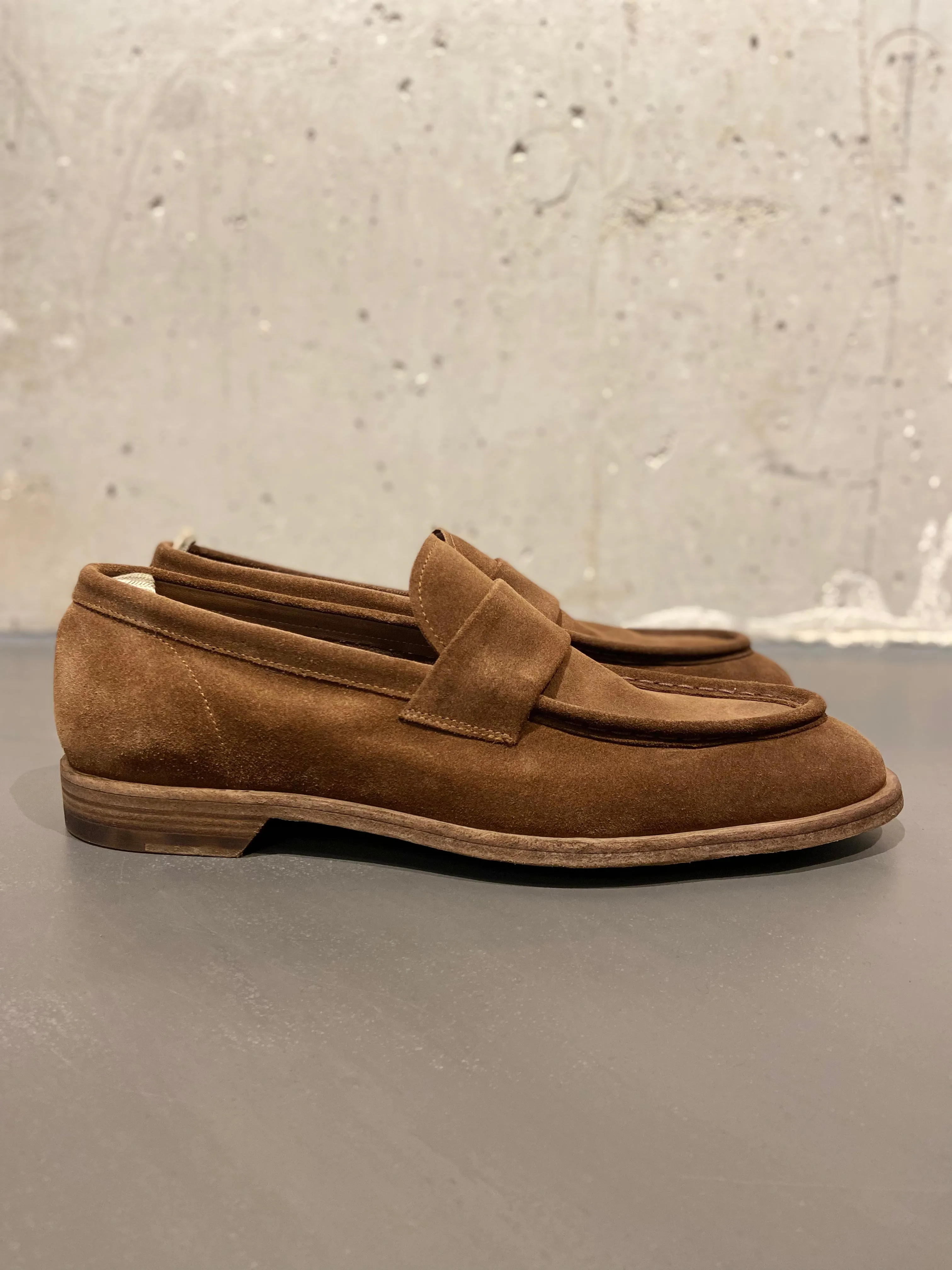 OFFICINE CREATIVE SOUND/001 LOAFER SUEDE CAMEL