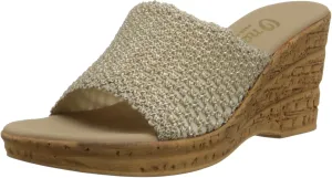 Onex Women's Bianca-2 Sandal,Natural Straw,38 EU (US Women's 8 M)
