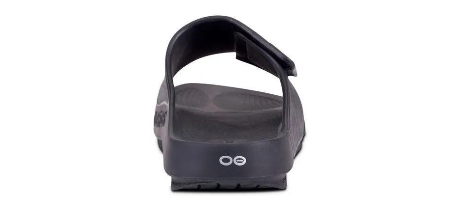 Oofos Ooahh Sport Flex Sandal - Matte Black 1550MATBLK