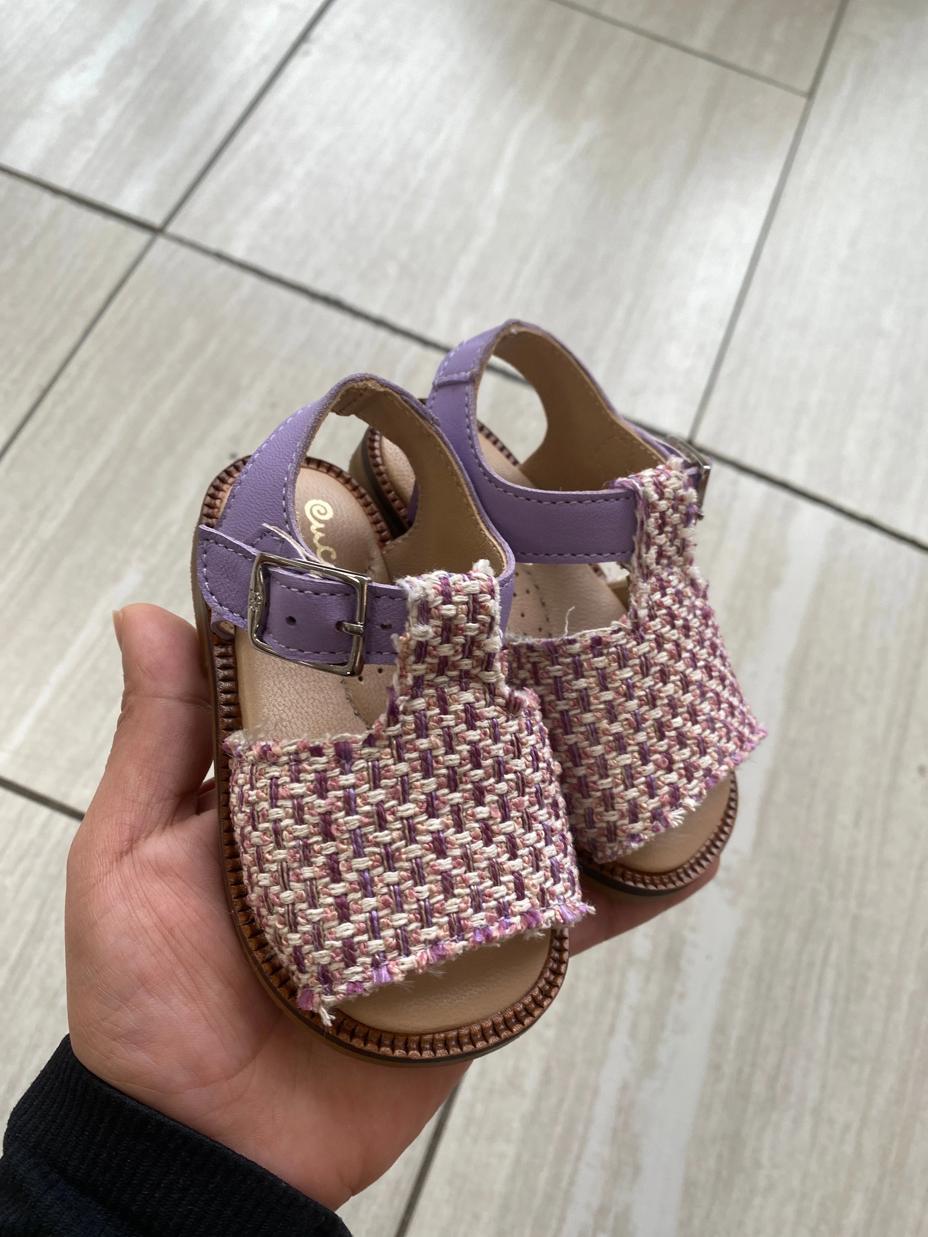 Papanatas Purple Weave Baby Sandal