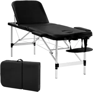 PayLessHere Aluminium Massage Bed Portable Massage Table 24 inche Wide Lash Bed 3 Folding Heigh Adjustable Spa Table with Non-Woven Bag for Spa Footmassage Facial CareSpa Tattoo
