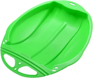 Plastic Snow Sled for Kids & Adults, Large Toboggan Snow Sled Durable Saucer Sleds for Outdoor Skiing Board Snow Grass Sand Board