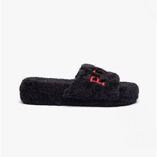 Polo Ralph Lauren ROBIN PLATFORM Womens Slide Slippers Black