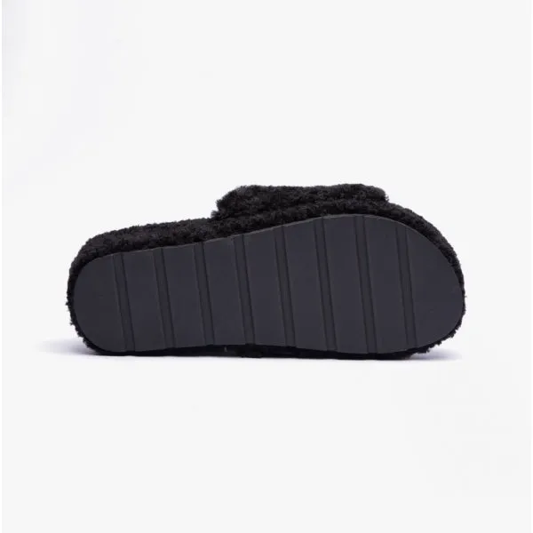Polo Ralph Lauren ROBIN PLATFORM Womens Slide Slippers Black