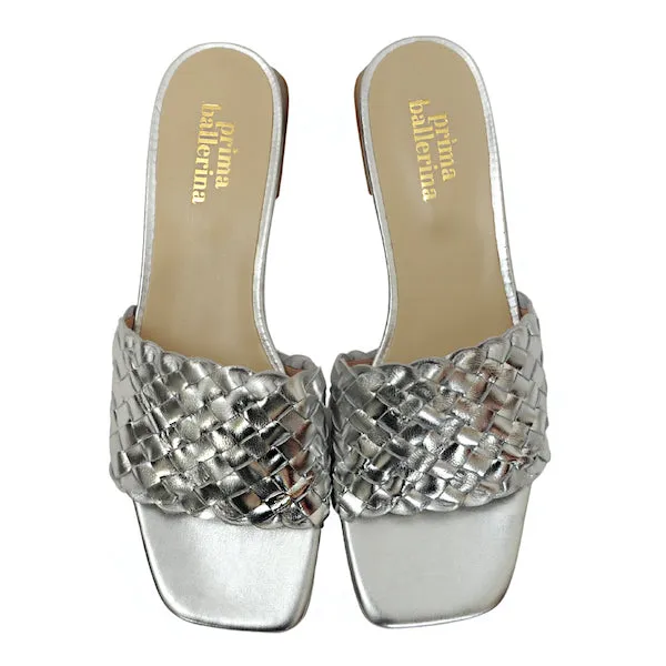 Prima Ballerina - Geflochtene Mules Marina Argento