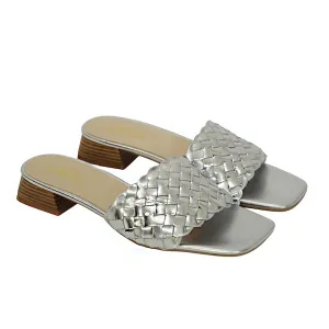 Prima Ballerina - Geflochtene Mules Marina Argento