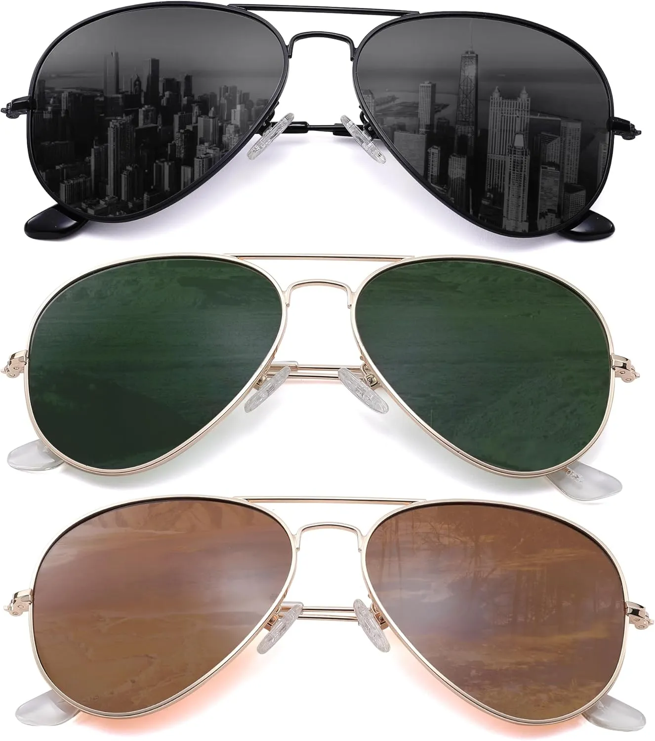 Pro Acme Classic Polarized Aviator Sunglasses for Women Men 3025