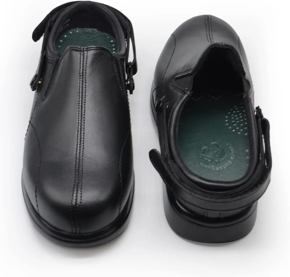Pure Stride Nantucket Diabetic and Therapeutic Slip-On Walking Shoes for Women - Soft Full Grain Calf Skin Leather, Lightweight and Skid Resistant